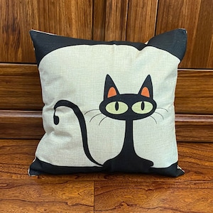 Throw pillow covers decorative Decor home cartoon cat animal Christmas decorative pillows home decoration cushion cover Housewear