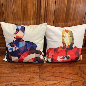 Fodere per cuscini decorativi Capitan America Iron Man supereroe Avenger cuscini decorativi fodera per cuscino decorazione domestica