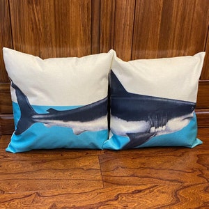Jeter oreiller couvre décor Décor maison requin marine animal de Noël oreillers décoratifs coussin décoration couvre oreiller Housewear