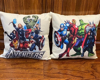 Throw pillow covers decorative Decor home Captain America Hulk Thor iron man superhero Avengers Christmas decorative pillows cushion cover