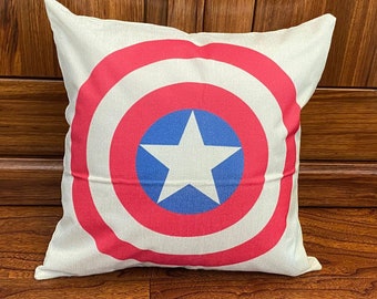 Jeter oreiller couvre décor décoratif maison Captain America bouclier super-héros Avenger Oreillers décoratifs de Noël coussin à la maison couverture Housewear