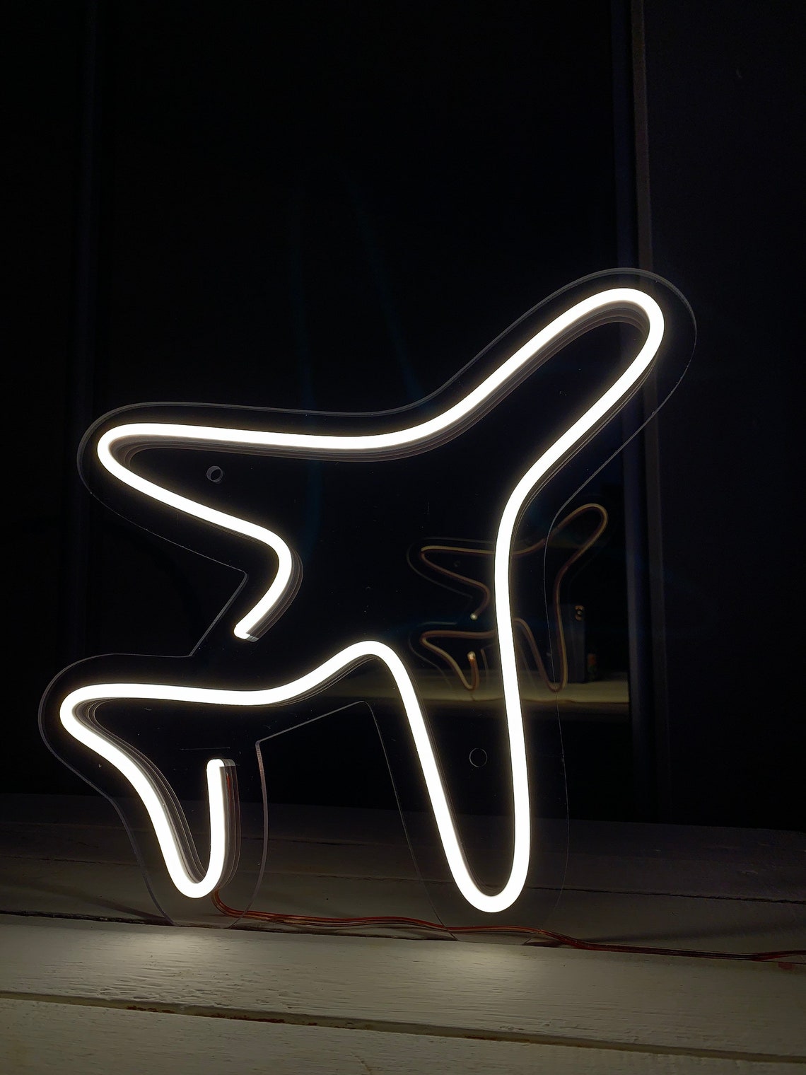 Plane neon sign Airplane led neon Neon wall decor Neon Etsy