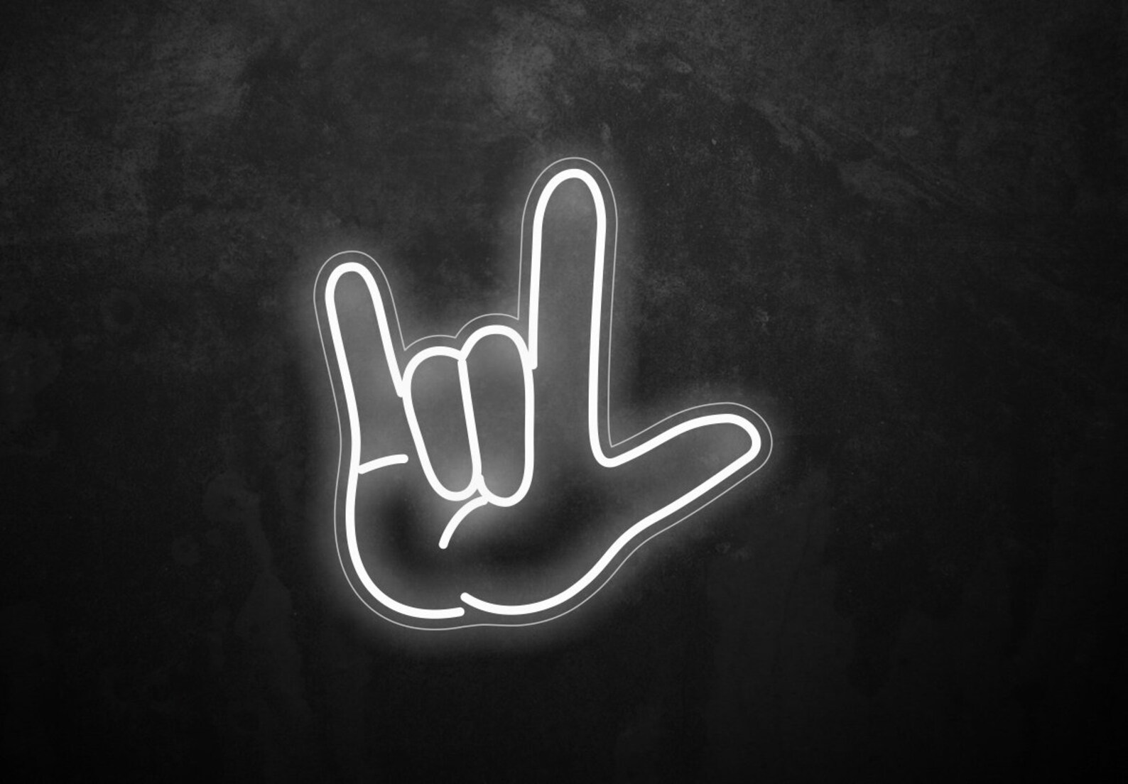 I Love You Hand Neon Sign Hand Neon Sign Shaka Neon Sign Etsy