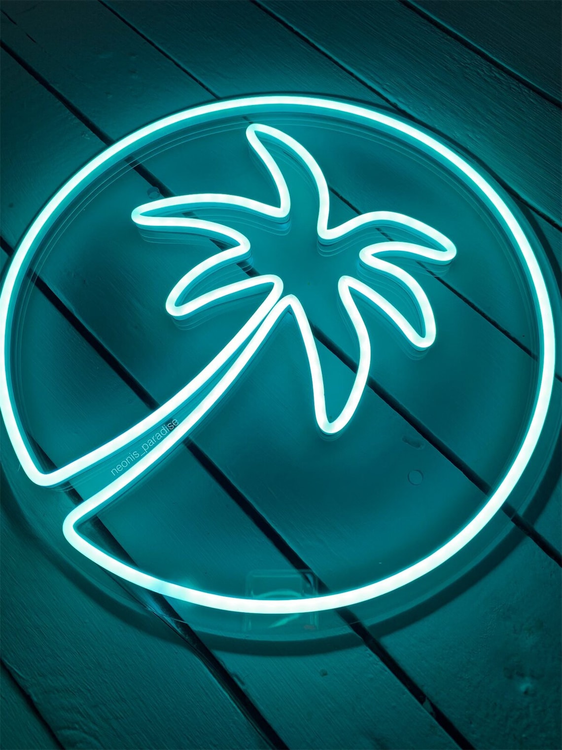 Palm Neon Sign Tree Neon Sign Beach Neon Sign Coconut Palm Etsy