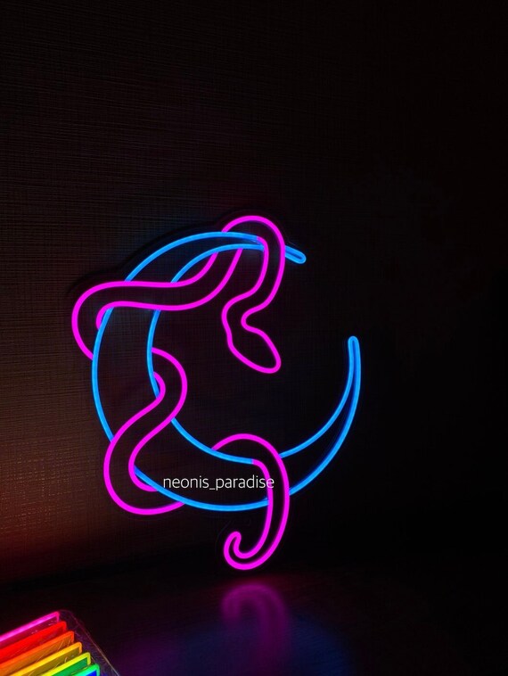 Snake sale neon light