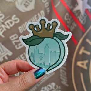 City in the Forest King Peach Sticker