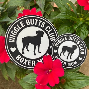 Boxer Mom Wiggle Butts Club Sticker