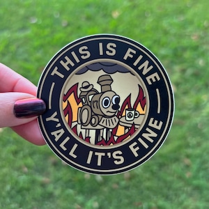 AUFC This Is Fine Sticker