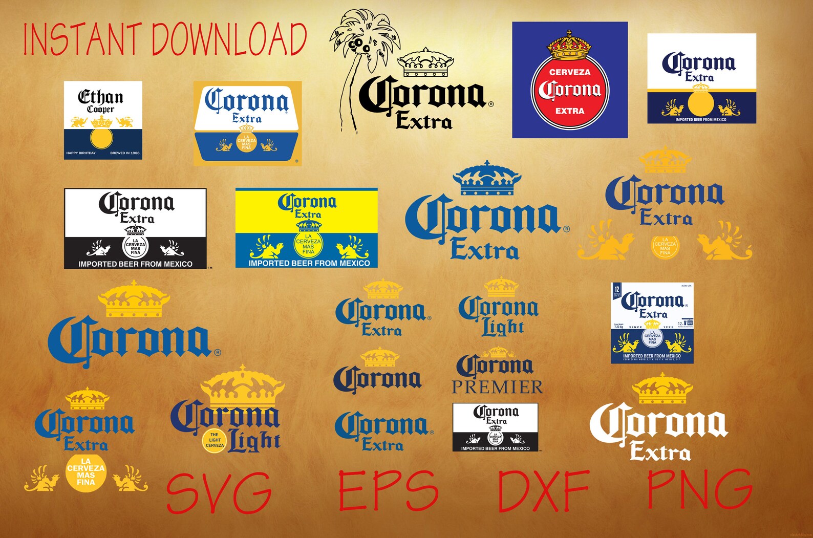Corona Extra Beer Logo SVG Bundle Corona Beer Svg Beer Brand | Etsy