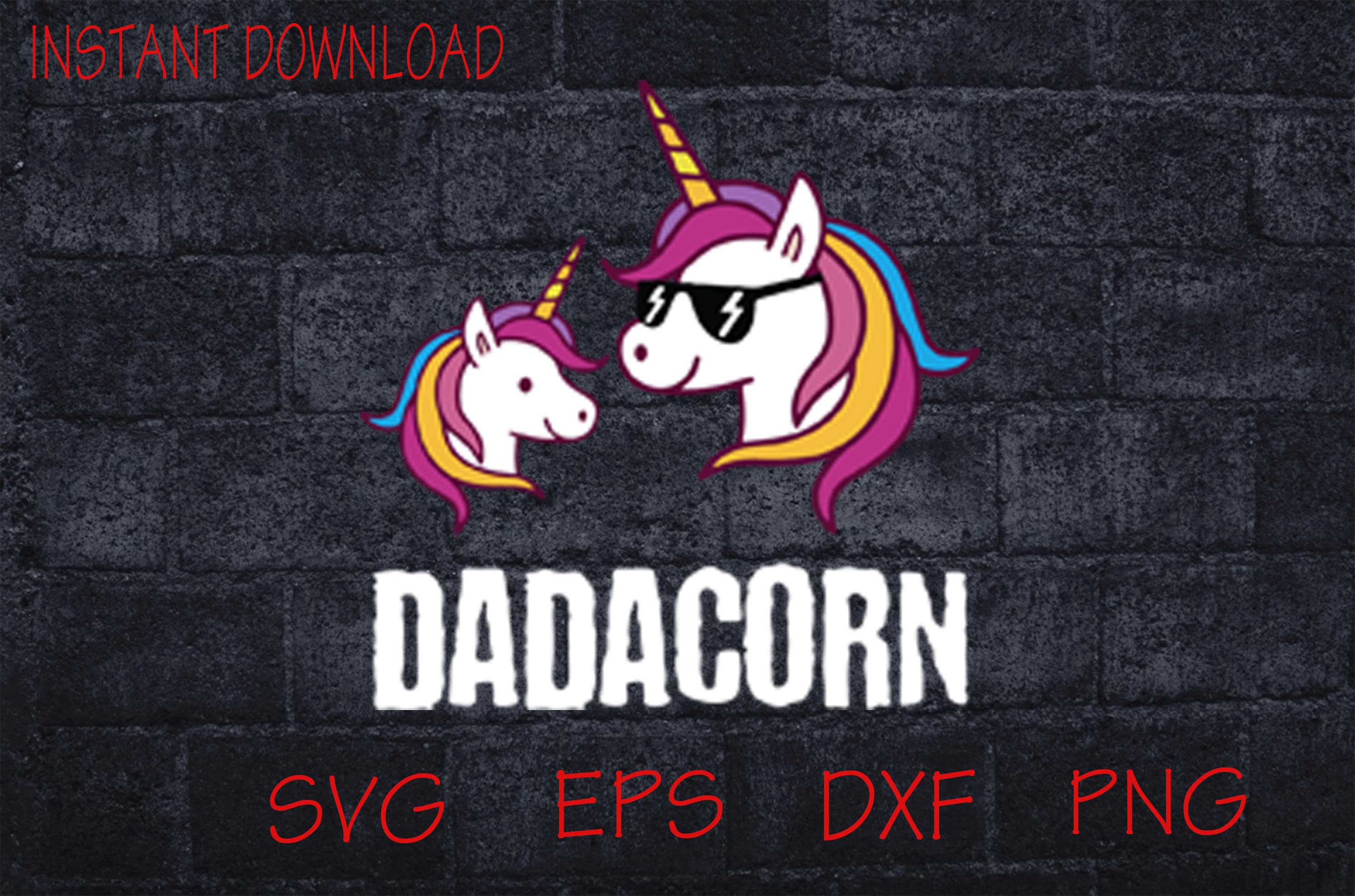 Download Dadacorn Svg Fathers Day Svg Unicorn Svg Unicorn Daddy Svg | Etsy