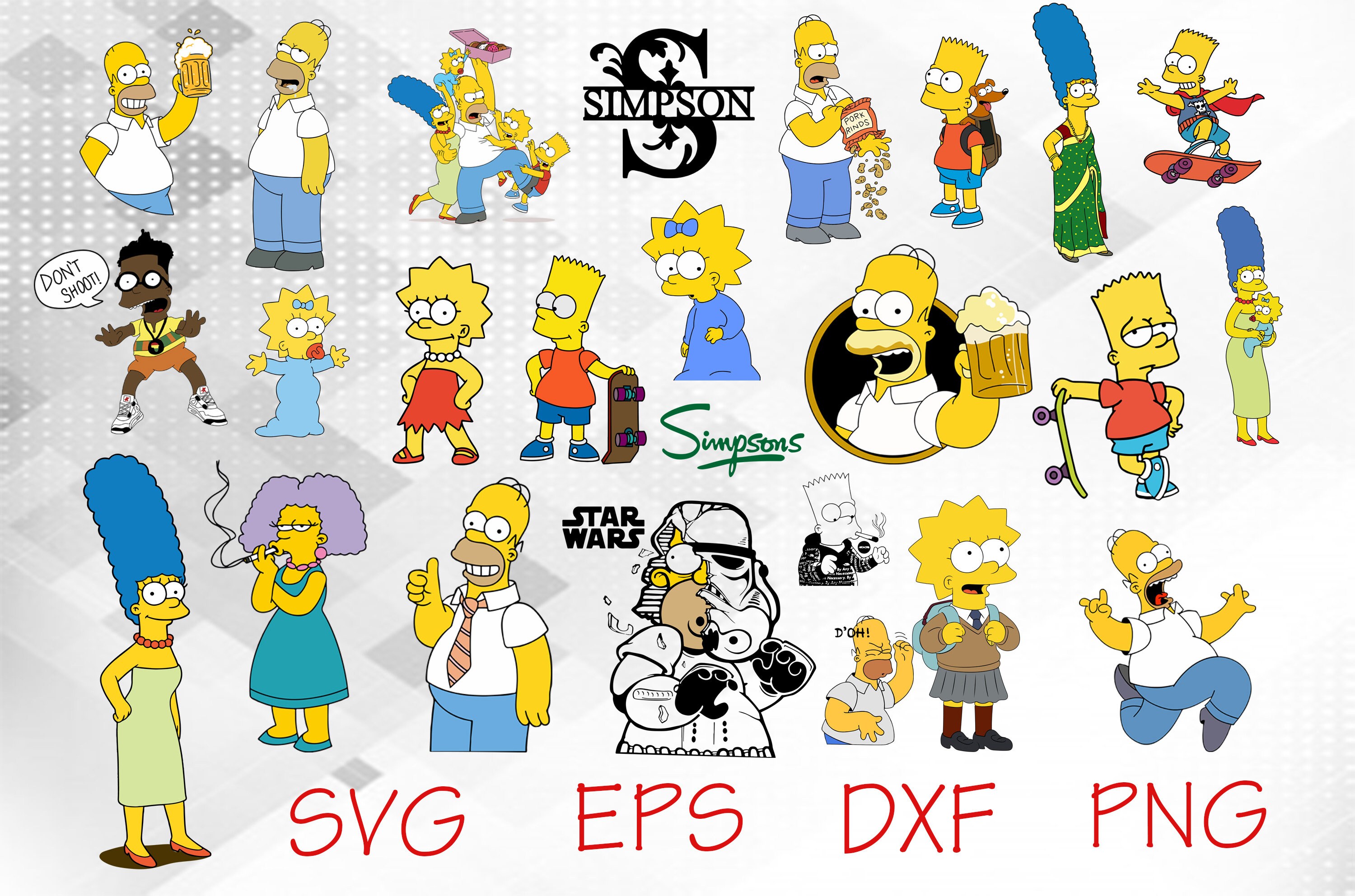 Vector Simson Simpsons Characters Svg | The Simpsons SVG – CFFRFH