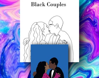 Pre-drawn Canvas/African American/Paint and Sip/Party/Teens/Adults/Painting Kit/Party Favors/Party Ideas