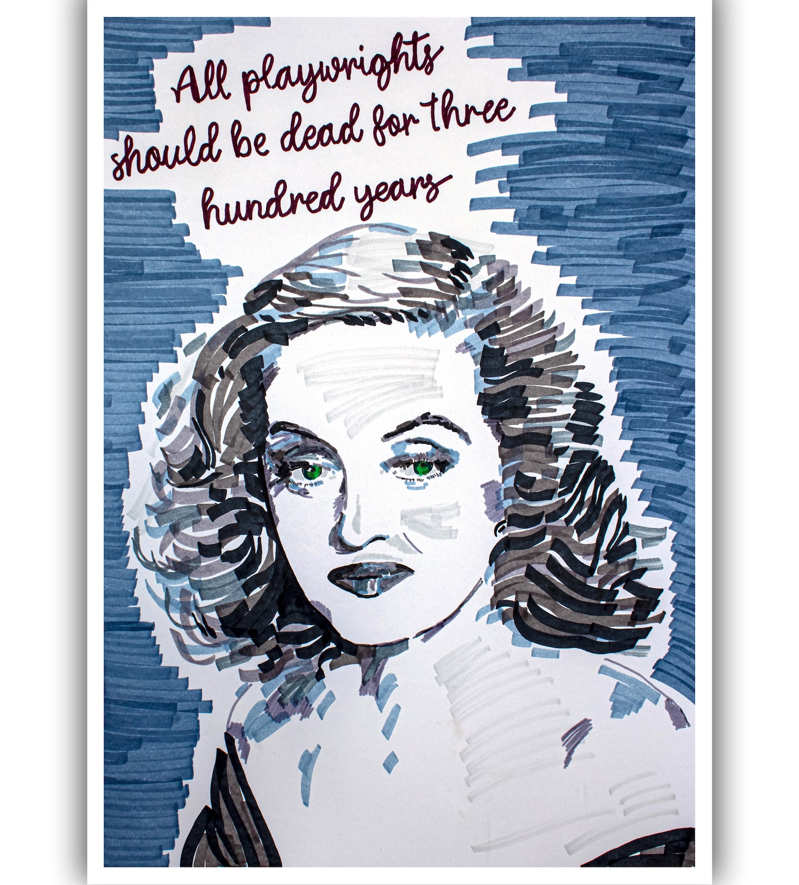 Bette Davis Margo Channing All About Eve print Etsy