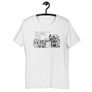 The Haunting of the Hill House - Shirley Jackson - Black on White - Unisex t-shirt