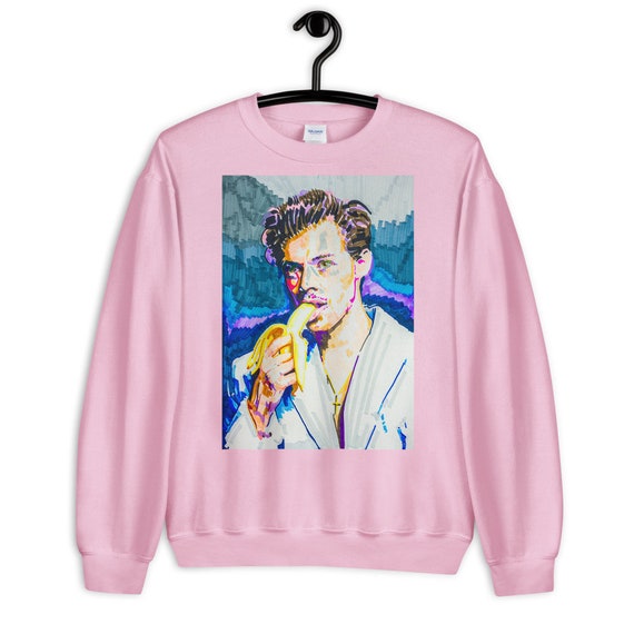 Harry styles top pink sweatshirt