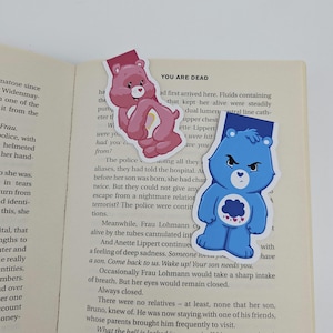 Adorable Care Bear Bookmark. Bookish Gift.