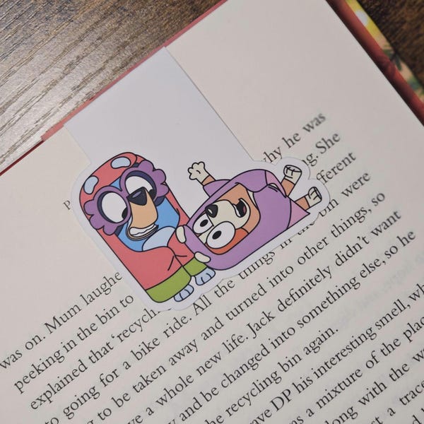 Bluey Magnetic Bookmark | Grannies Janet & Rita Design