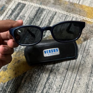 Vintage 90s Gianni versace  Men’s Sunglasses blue gold