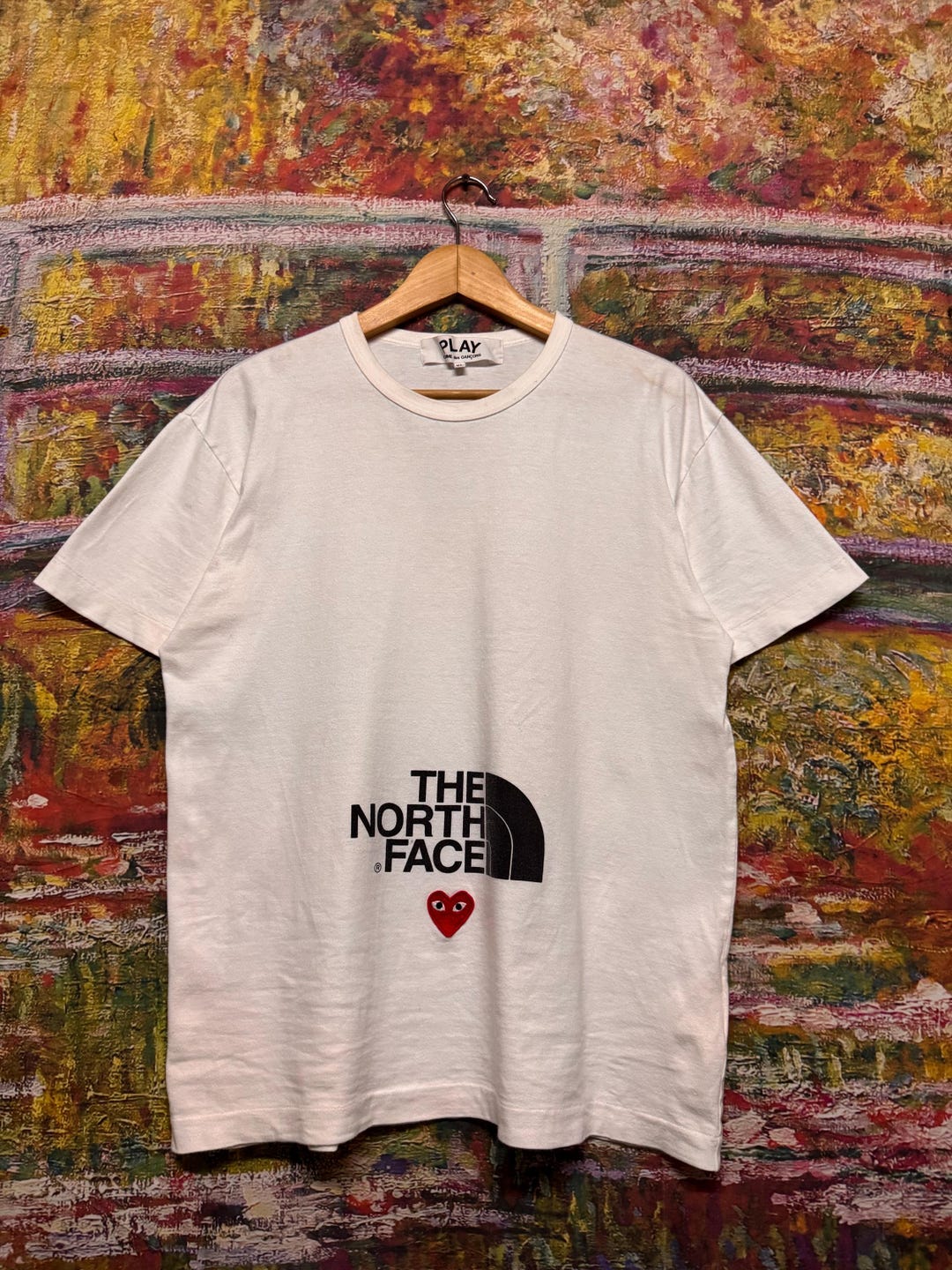 Comme Des Garçons Play X the North Face Tee - Etsy
