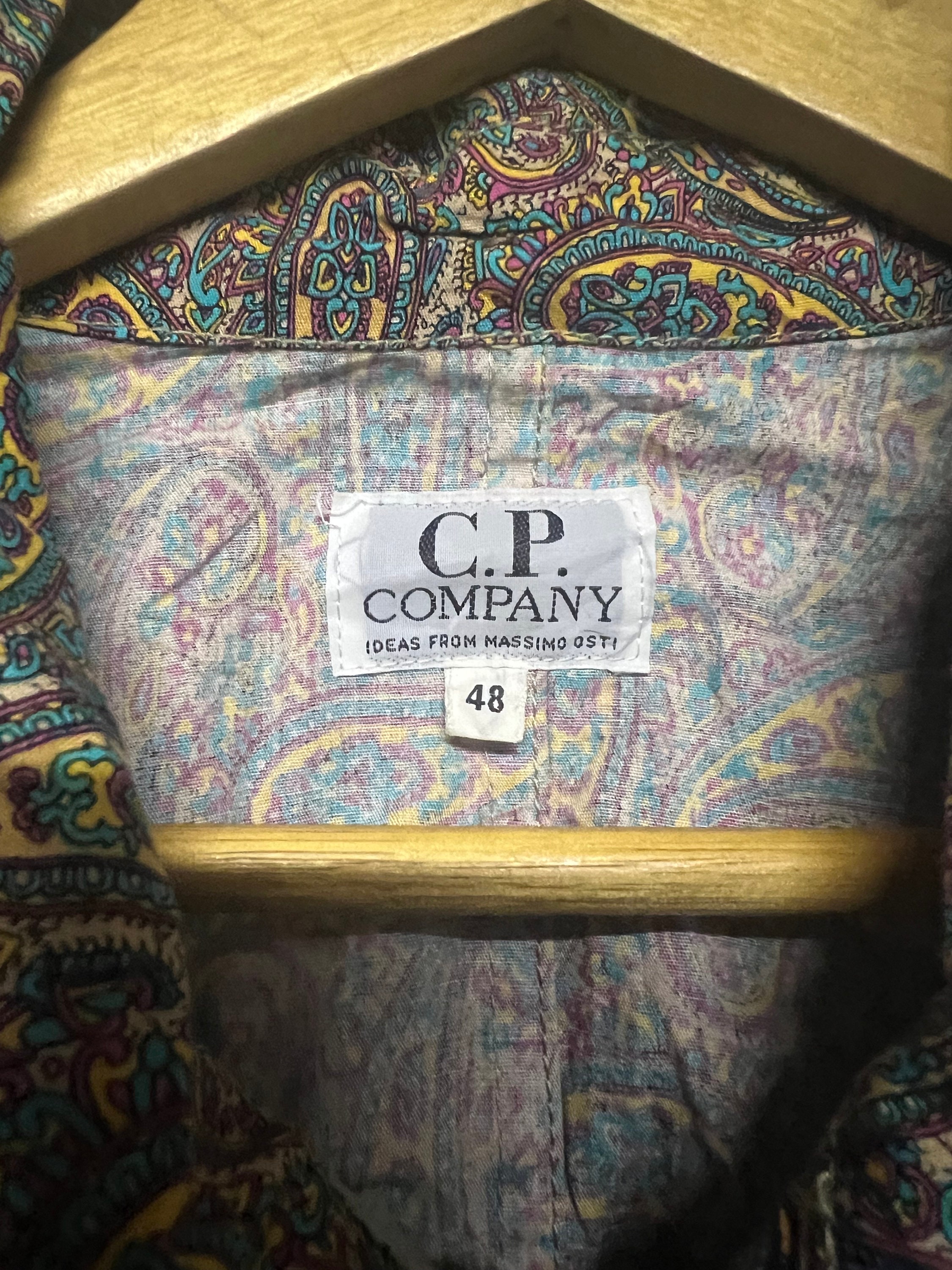 Vtg Cp Company Paisley Printed Buttoned Jacket - Etsy