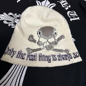 vintage skull beanie