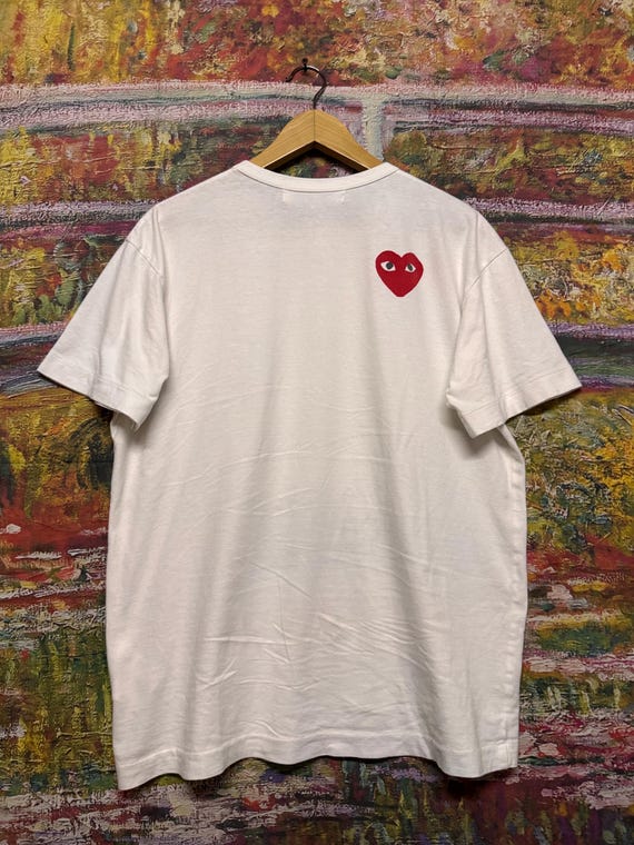 Comme Des Garçons Play X the North Face Tee - Etsy