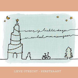 Karte A6 Weihnachtskarte Utrecht / Postkarte Weihnachten Utrecht