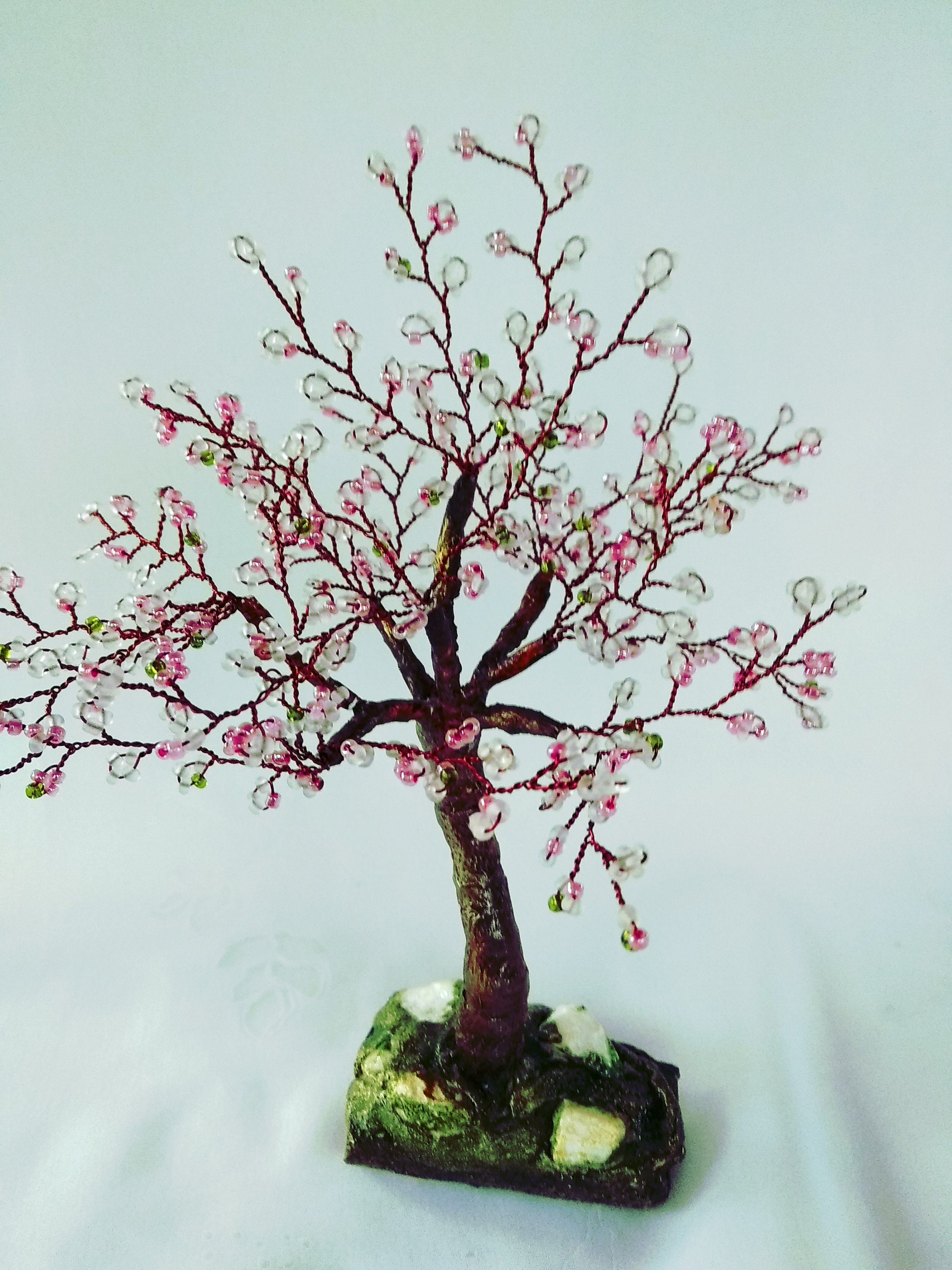 Cherry Blossom Bonsai Tree Beaded Bonsai Tree Handmade Gift - Etsy