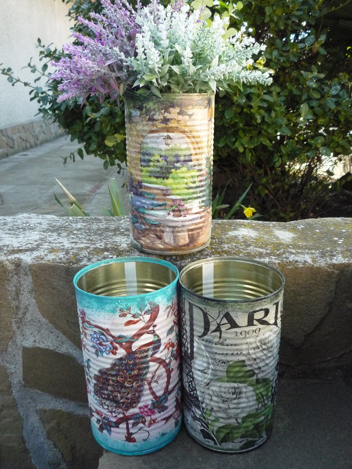 Boîtes de conserve vintage pour la décoration de ferme Etsy France