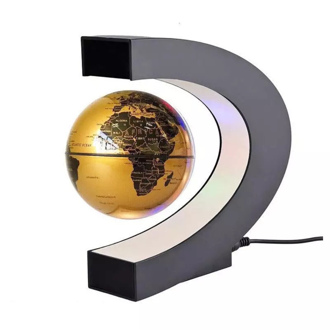 Floating Magnetic Levitation Globe LED World Map Electronic | Etsy