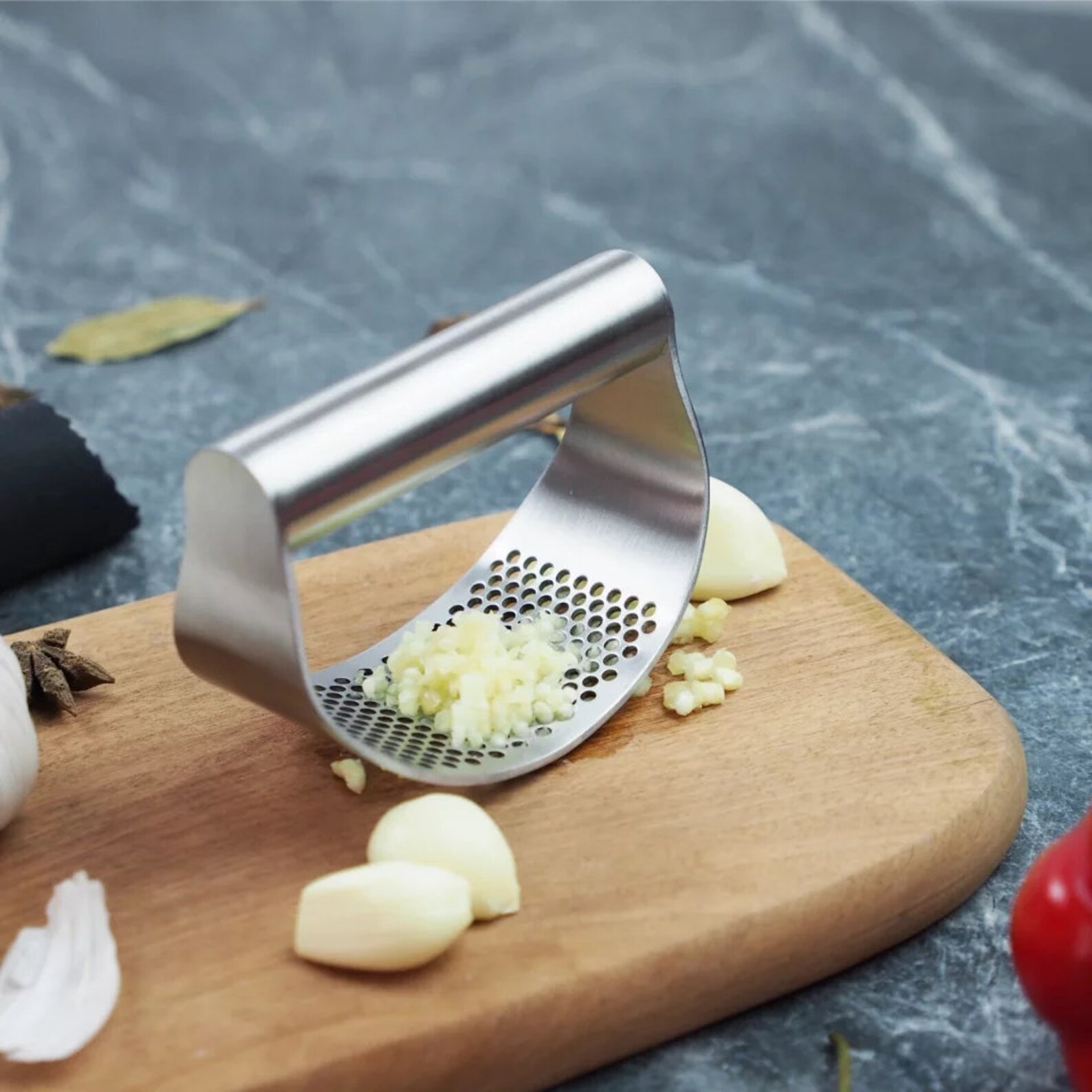 Multifunction Manual Garlic Press Curved Garlic Grinding Etsy