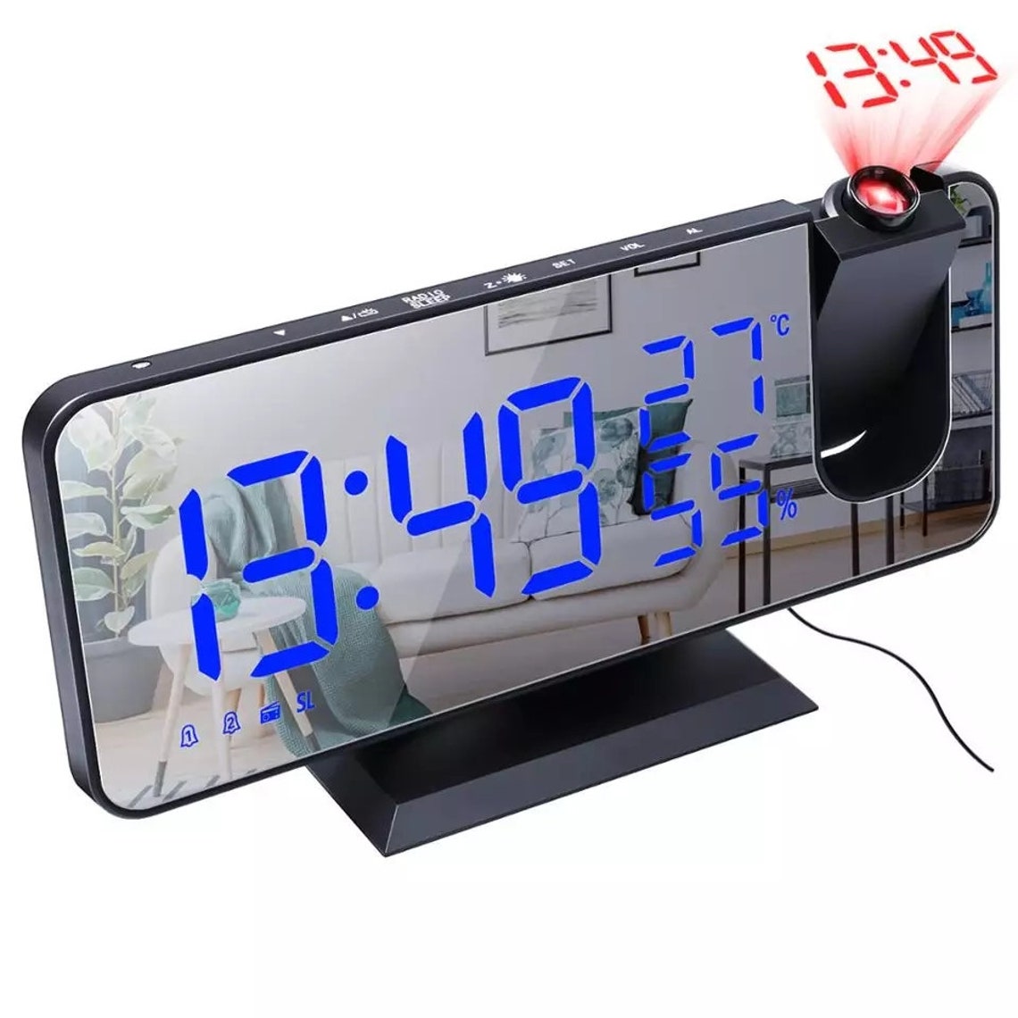 LED Digital Alarm Clock Watch Table Electronic Desktop Clocks Etsy