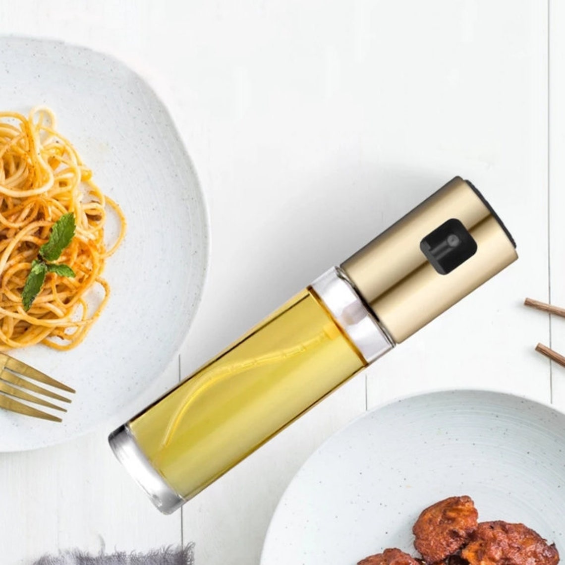 Kitchen Stainless Steel Olive Oil Sprayer Bottle Pump Oil Pot Etsy