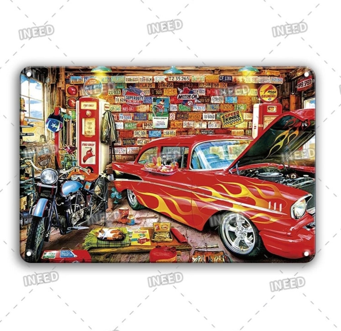 Vintage Garage WandDeko Metall Schild Blech Schild Rustikaler | Etsy