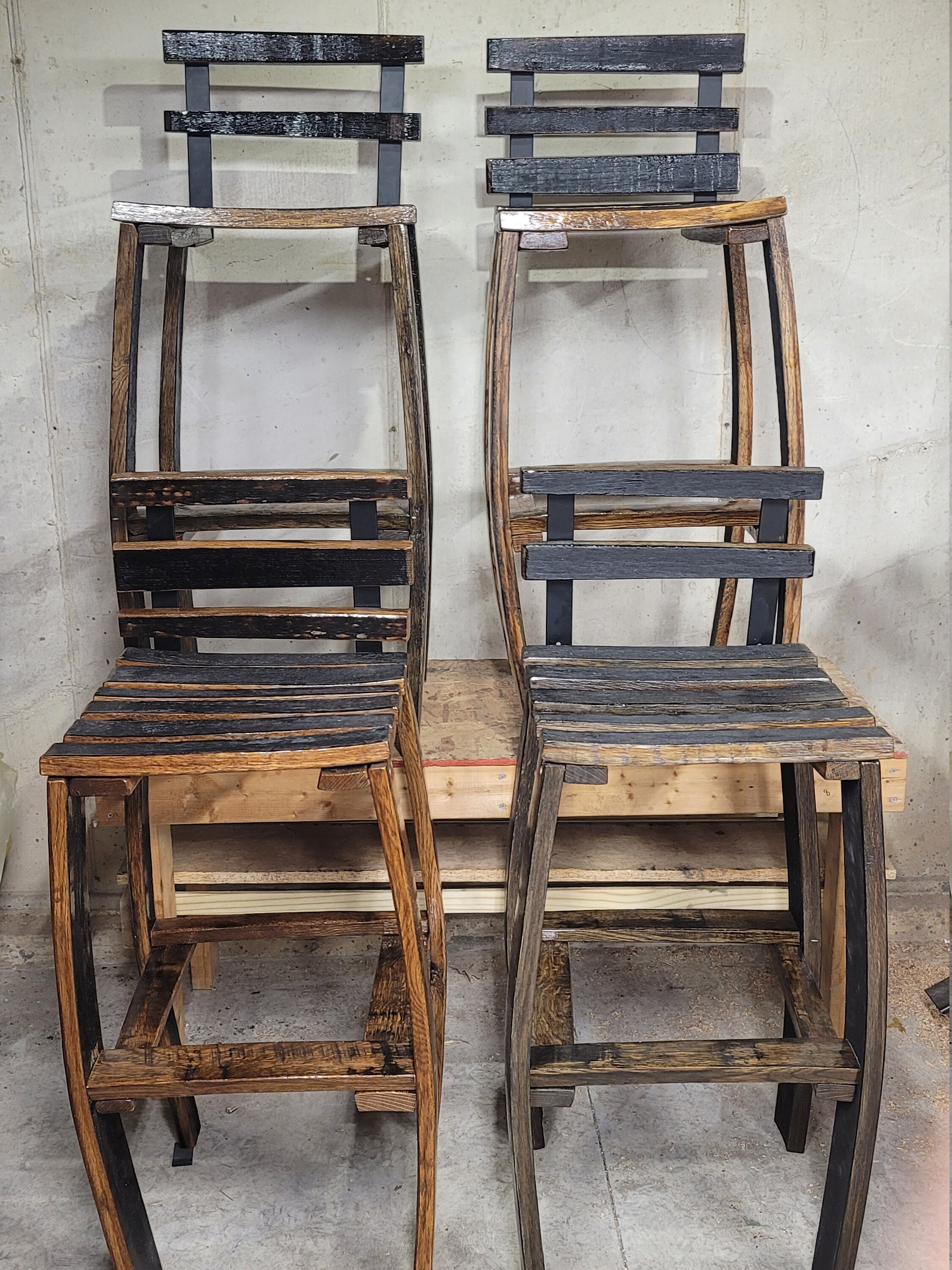 Bourbon Barrel Bar Stool Etsy