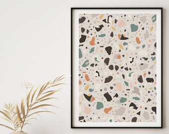 Terrazzo Print, Printable, Wall Art, Modern Gallery Wall, Terrazzo Wall, Art, Abstract, Print, Fine Art Print, Minimalist,Poster, Boho Print
