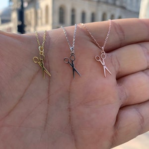 Hairstylist Necklace , 14k Gold Tiny Scissors Necklace ,Small Scissor Necklace ,Dainty Scissor Necklace ,Hairstylist Gift ,Hairdresser Gift