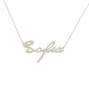 14K Gold Plated Name Necklace, Dainty Name Necklace, Personalized Jewelry,Nameplate Necklace,Custom Name Necklace,Personalized Gifts For Her