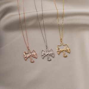 14k Gold Name Handcrafted Silver Dragon Necklace-925 Silver Dragon Necklace-Unique Fantasy Jewelry-14K Gold Dragon Necklace-Medieval Jewelry