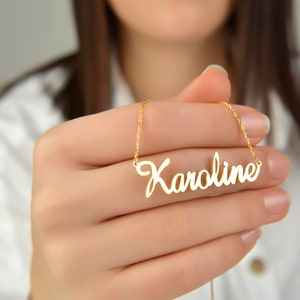 Collar con nombre personalizado • Joyas personalizadas con su nombre •Collar con nombre Regalo personalizado • Regalo para ella • REGALOS DE DAMA DE HONOR • Regalos para madres