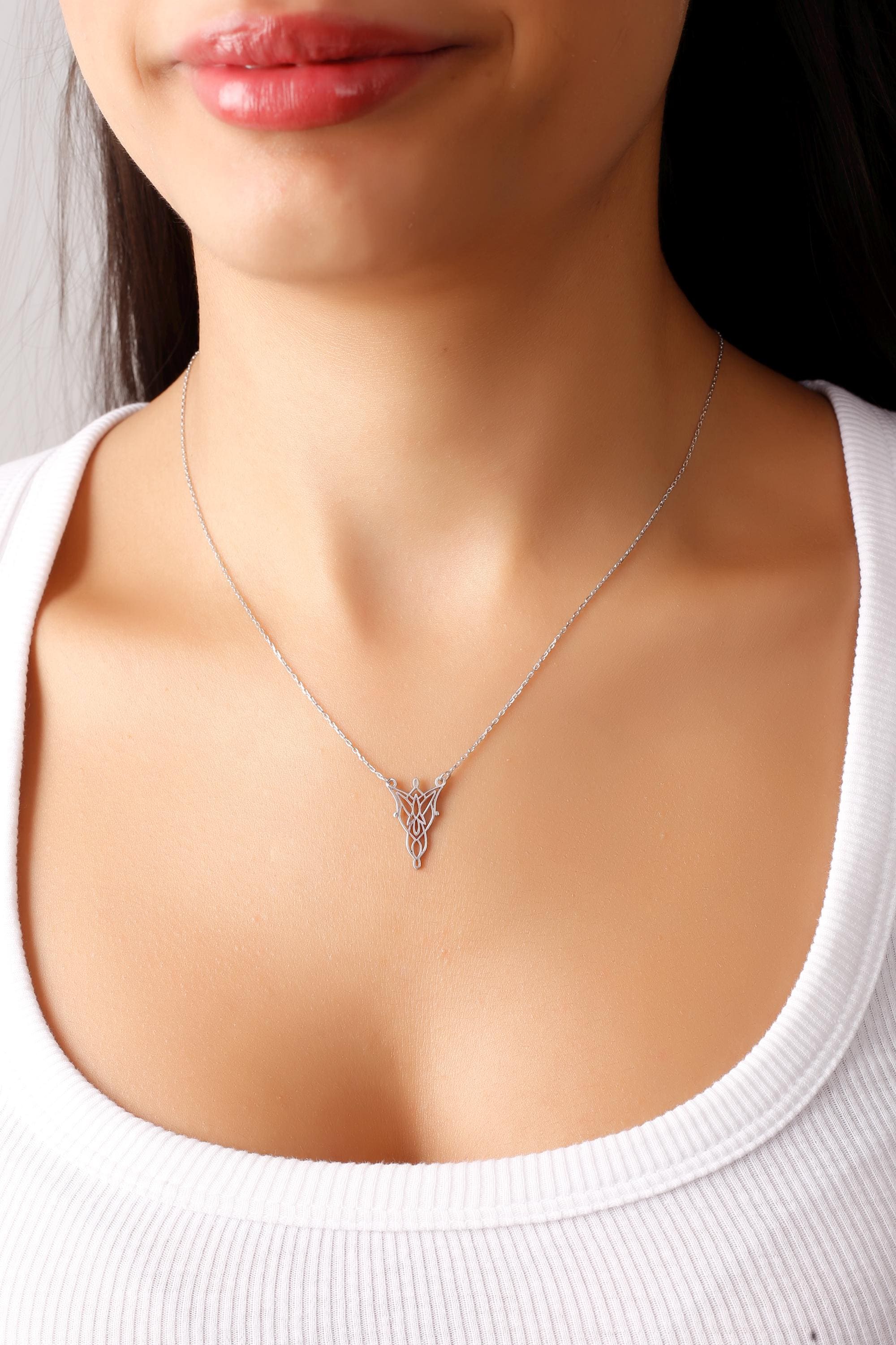 14k Arwen-ketting - Eflique Evenstar-ketting - Arwen Evenstar - Arwen Evenstar-ketting - Elfen, Galadriel - kerstcadeau