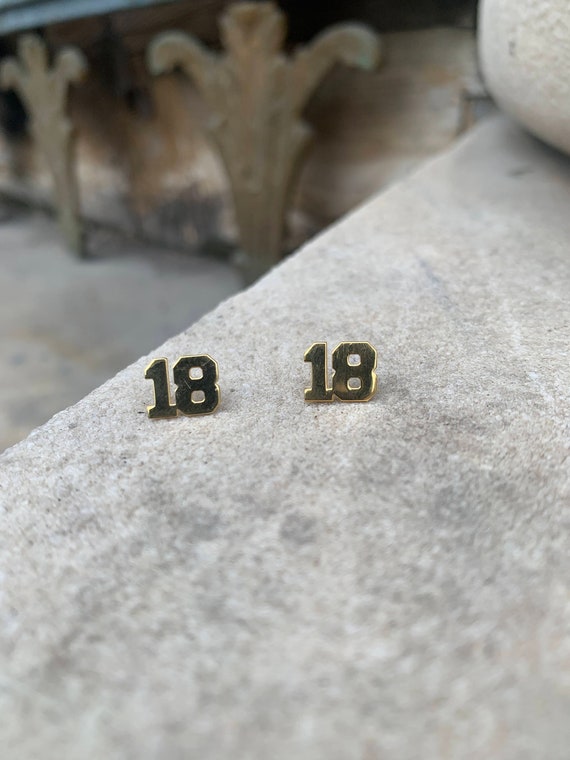 Basketball Earrings,Sport Number Earrings,Football Number Earring,Baseball Earrings, Numbers Jewelry, Numeral Stud Earrings, Number Earrings