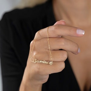 14K Solid Gold Personalized Stethoscope Name Necklace , Stethoscope Name Necklace , Stethoscope Necklace With Name , Nurse Name Necklace