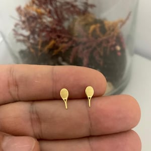 14K Gold Tennisschläger Ohrringe, Tennis Ohrstecker, Schläger Ohrringe, Silber Tennis Ohrringe, Tennis Ohrringe für Frauen, Tennis-Team Geschenke