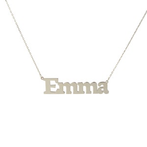 14k Solid gold name necklace , Personalized Name necklace , Gold name necklace , Personalized jewelry , Personalized Gift , Christmas gift