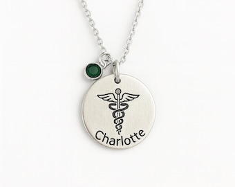 Medical ID Necklace – Custom Engraved Emergency Alert Jewelry - Personalized Medical ID Necklace , Diabetic/Allergy Necklace