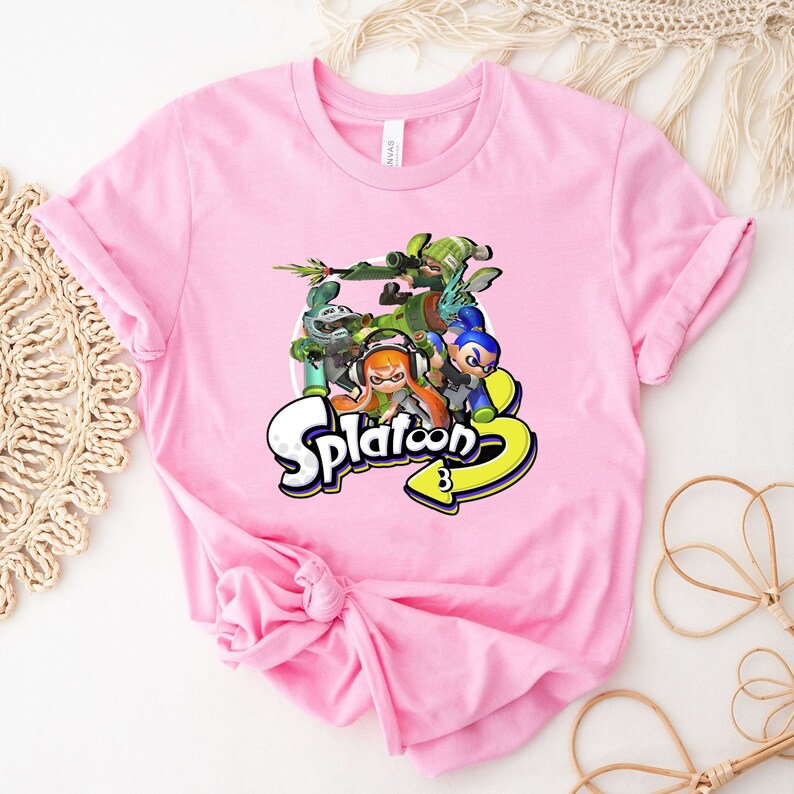 Splatoon 3 Splatoon Shirt Splatoon Video Game Shirt Etsy Hong Kong