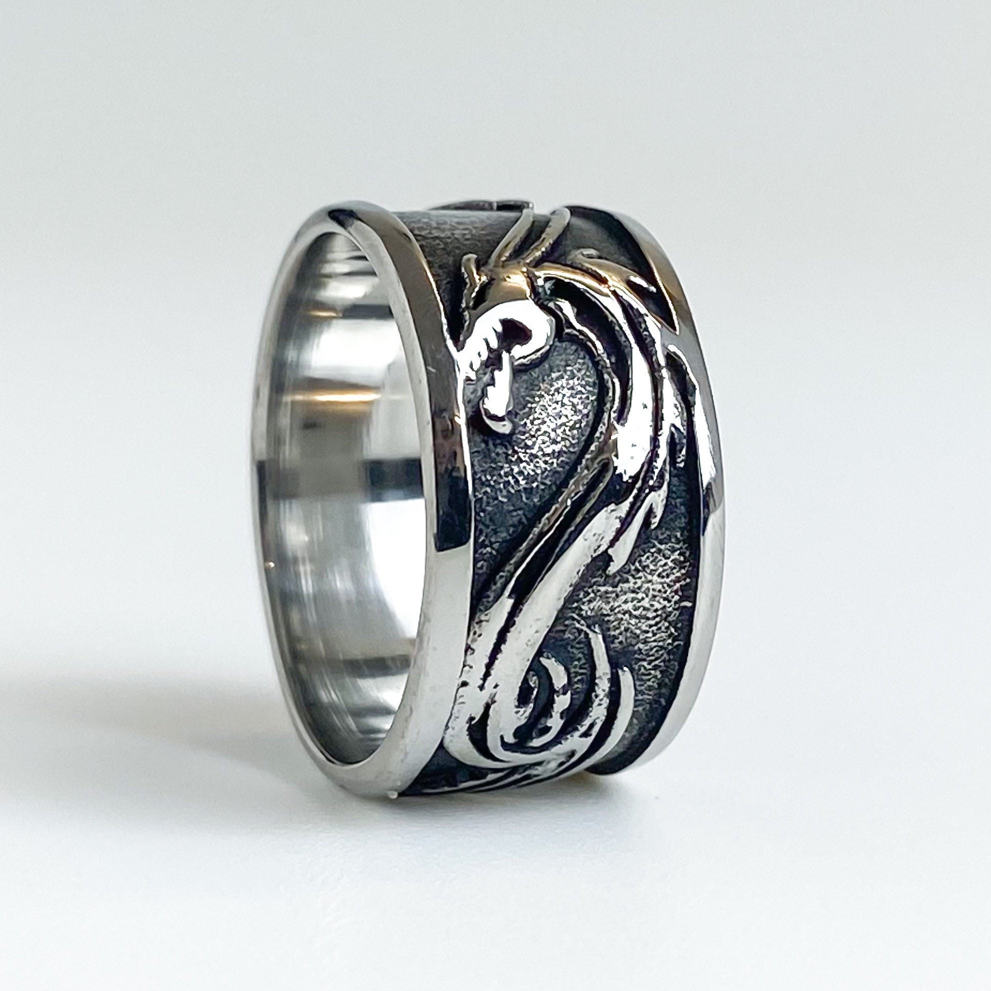 Mens Gold Dragon Ring | Ruler of all dragon rings! | Unique Mens Ring -  Proclamation