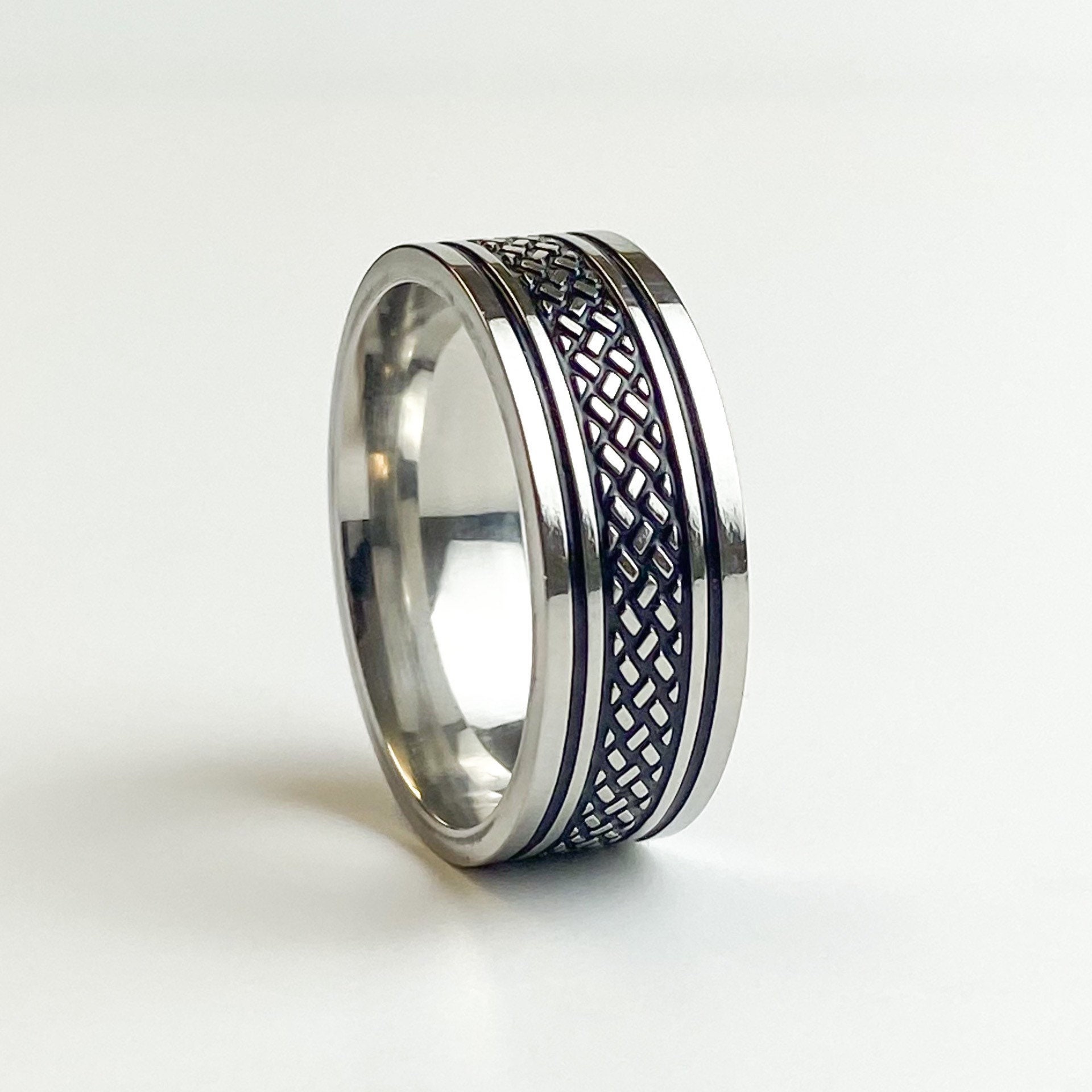 Blue Sapphire Silver Men Ring | Boutique Ottoman Exclusive-saigonsouth.com.vn
