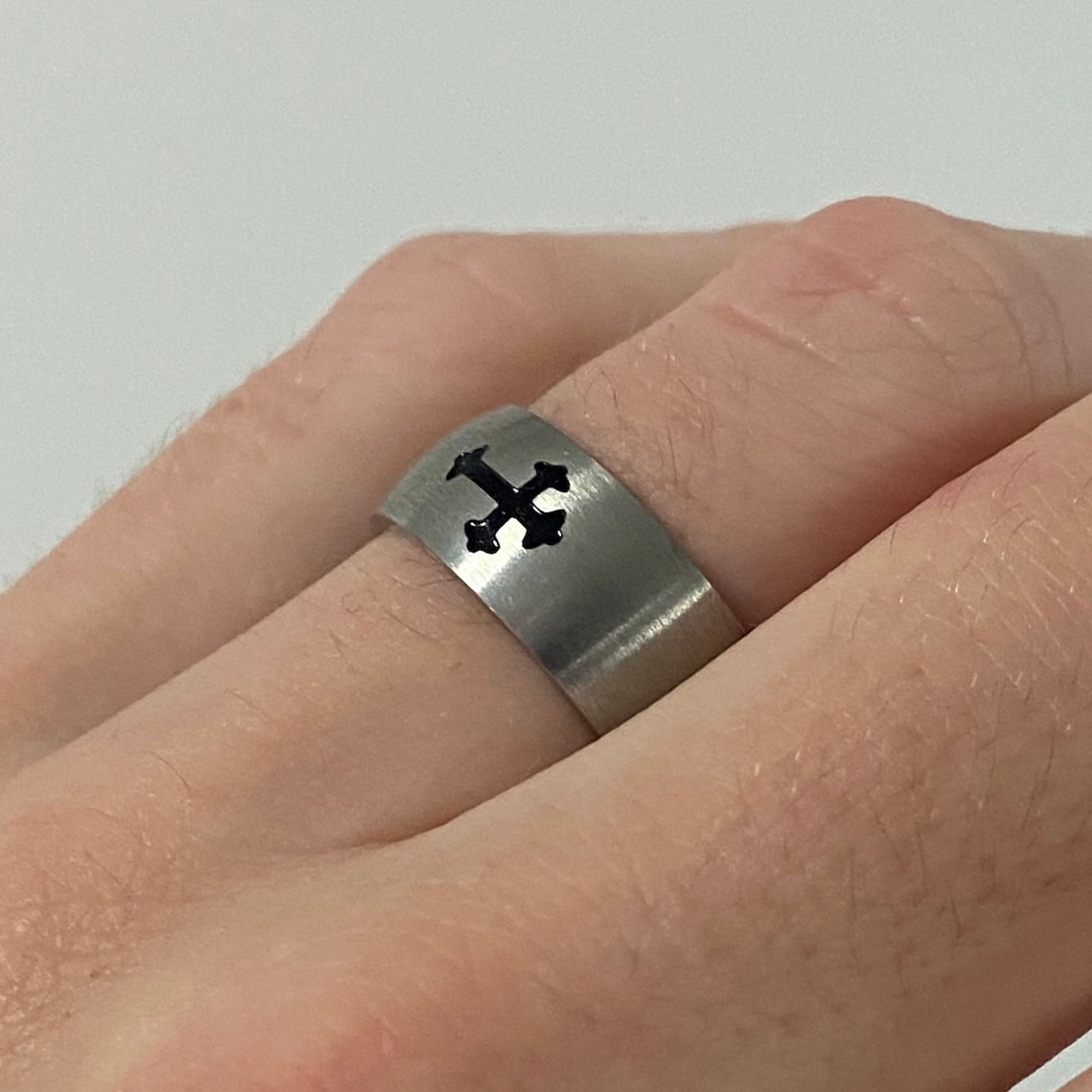 Gothic Ring for Men and Women Gothic Cross Ring Punk Ring Etsy